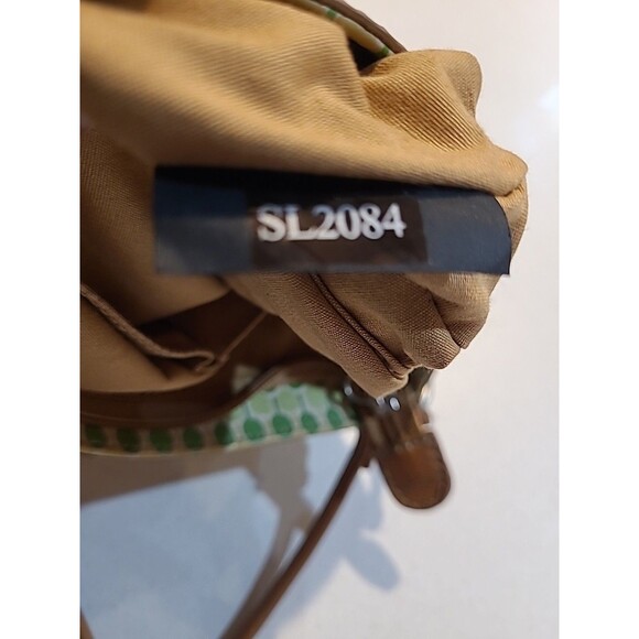 Fossil Leather Crossbody Purse #SL2084 Floral Outside Pocket - Picture 12 of 13